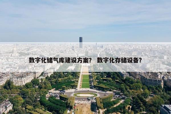 数字化储气库建设方案？ 数字化存储设备？