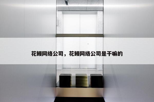 花鳗网络公司，花鳗网络公司是干嘛的