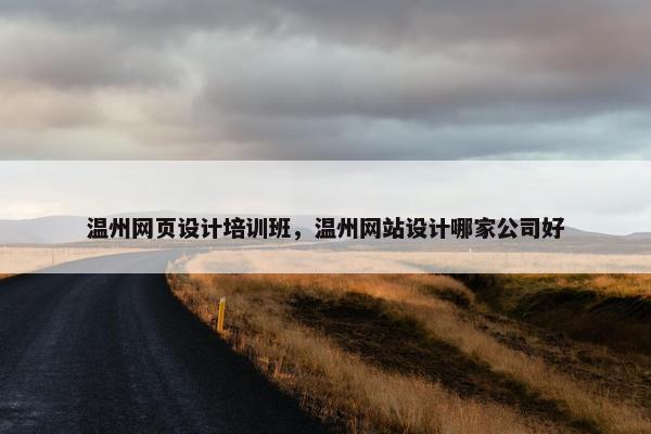 温州网页设计培训班，温州网站设计哪家公司好