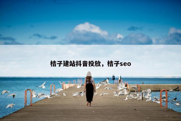 桔子建站抖音投放，桔子seo