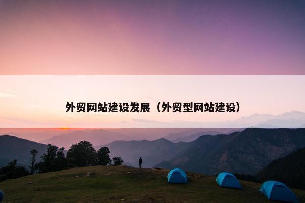外贸网站建设发展（外贸型网站建设）