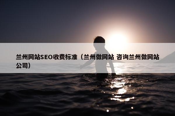 兰州网站SEO收费标准（兰州做网站 咨询兰州做网站公司）
