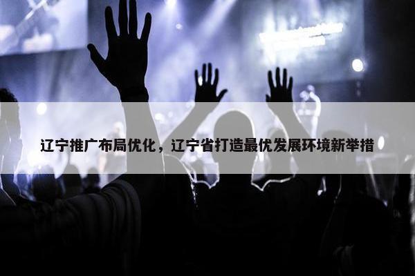 辽宁推广布局优化，辽宁省打造最优发展环境新举措
