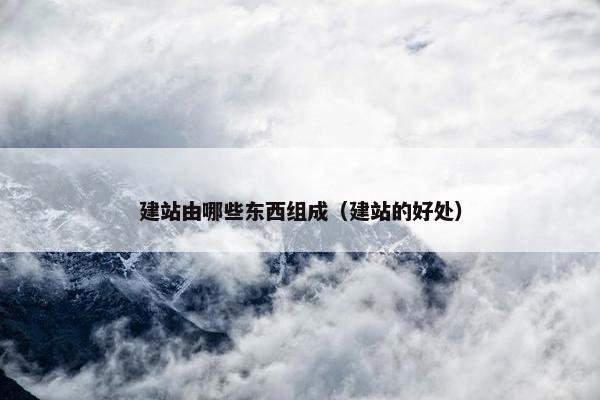 建站由哪些东西组成（建站的好处）