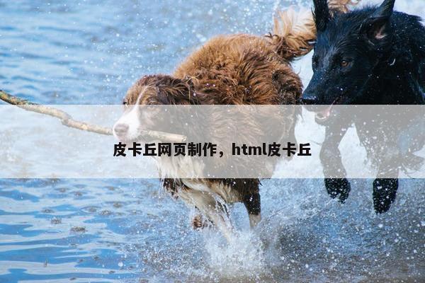 皮卡丘网页制作，html皮卡丘