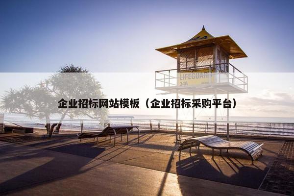 企业招标网站模板（企业招标采购平台）