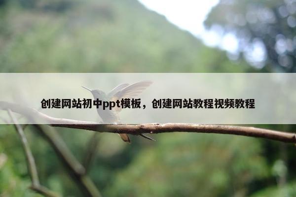 创建网站初中ppt模板，创建网站教程视频教程