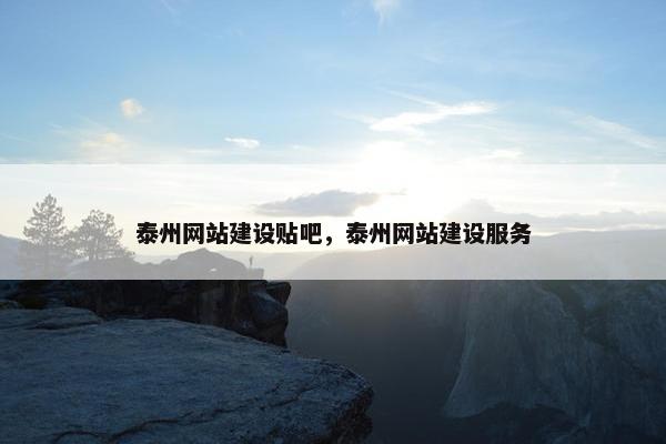 泰州网站建设贴吧，泰州网站建设服务