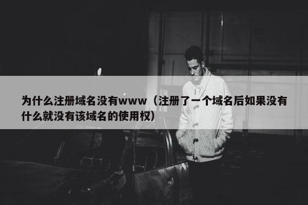 为什么注册域名没有www（注册了一个域名后如果没有什么就没有该域名的使用权）