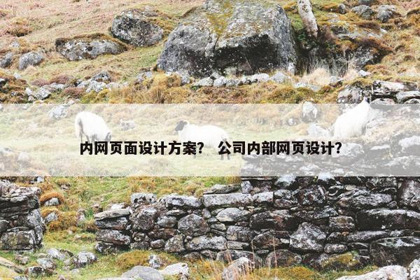 内网页面设计方案？ 公司内部网页设计？