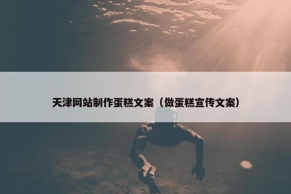 天津网站制作蛋糕文案（做蛋糕宣传文案）