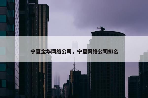 宁夏金华网络公司，宁夏网络公司排名