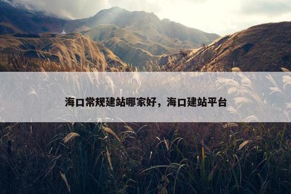 海口常规建站哪家好，海口建站平台