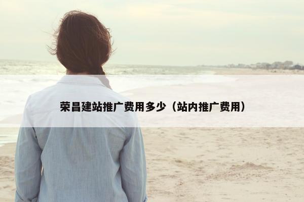 荣昌建站推广费用多少（站内推广费用）