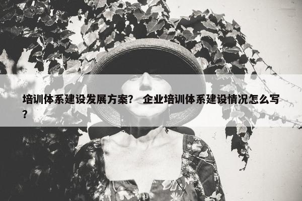 培训体系建设发展方案？ 企业培训体系建设情况怎么写？