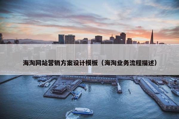 海淘网站营销方案设计模板（海淘业务流程描述）