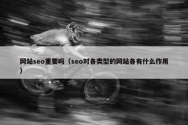 网站seo重要吗（seo对各类型的网站各有什么作用）