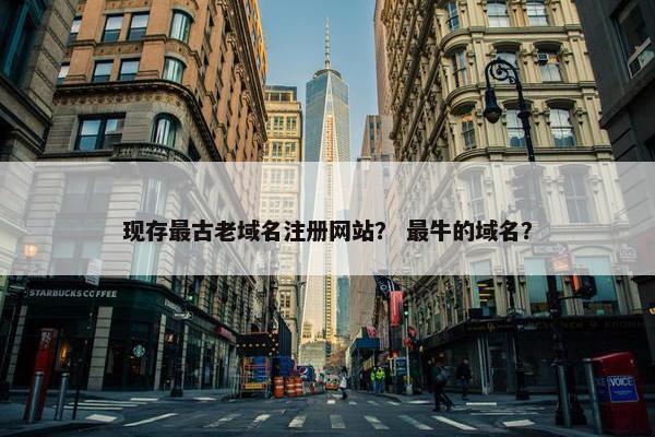 现存最古老域名注册网站？ 最牛的域名？