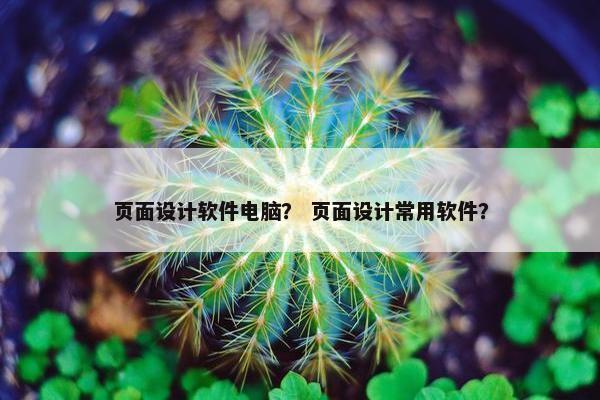 页面设计软件电脑？ 页面设计常用软件？