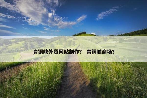 青铜峡外贸网站制作？ 青铜峡商场？
