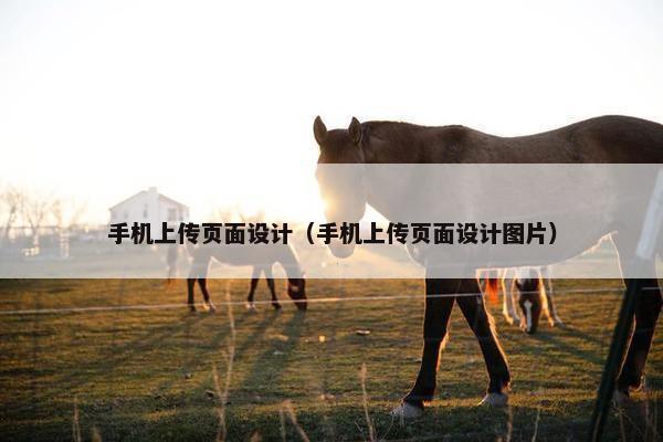 手机上传页面设计（手机上传页面设计图片）