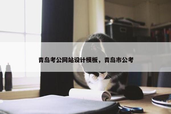 青岛考公网站设计模板，青岛市公考