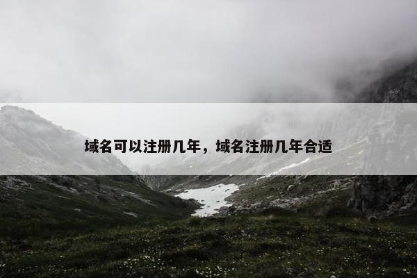 域名可以注册几年，域名注册几年合适