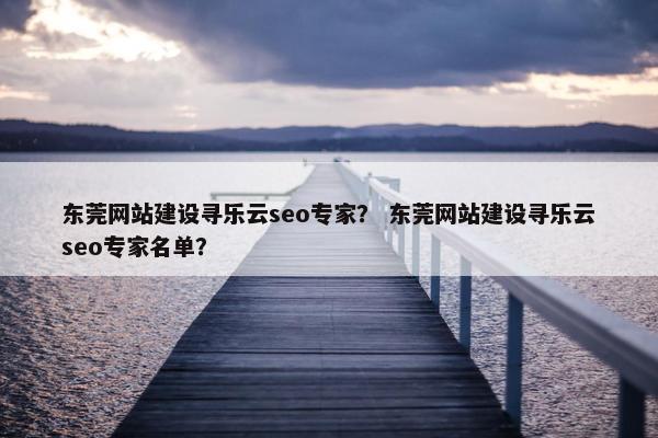 东莞网站建设寻乐云seo专家？ 东莞网站建设寻乐云seo专家名单？