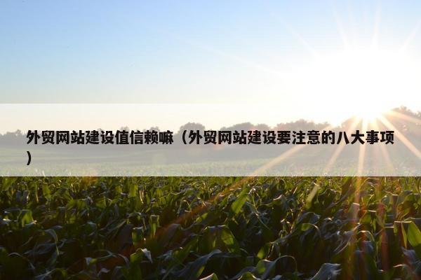 外贸网站建设值信赖嘛（外贸网站建设要注意的八大事项）
