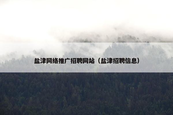 盐津网络推广招聘网站（盐津招聘信息）