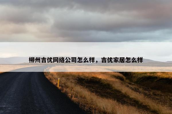柳州吉优网络公司怎么样，吉优家居怎么样