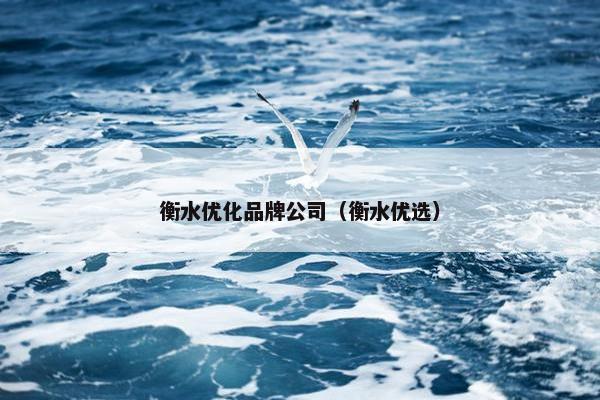 衡水优化品牌公司（衡水优选）