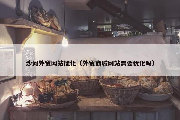 沙河外贸网站优化（外贸商城网站需要优化吗）