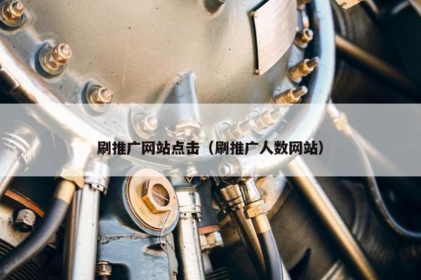 刷推广网站点击（刷推广人数网站）