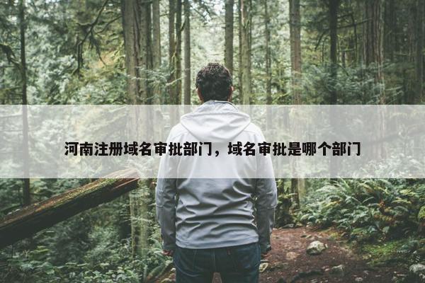 河南注册域名审批部门，域名审批是哪个部门