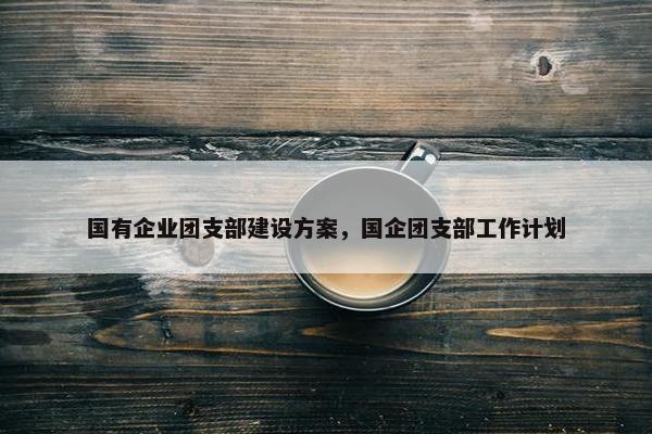 国有企业团支部建设方案，国企团支部工作计划