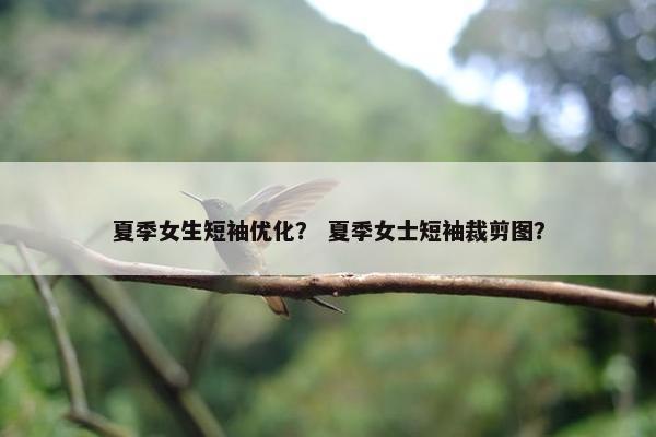 夏季女生短袖优化？ 夏季女士短袖裁剪图？