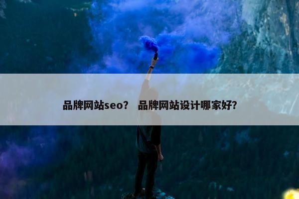 品牌网站seo？ 品牌网站设计哪家好？