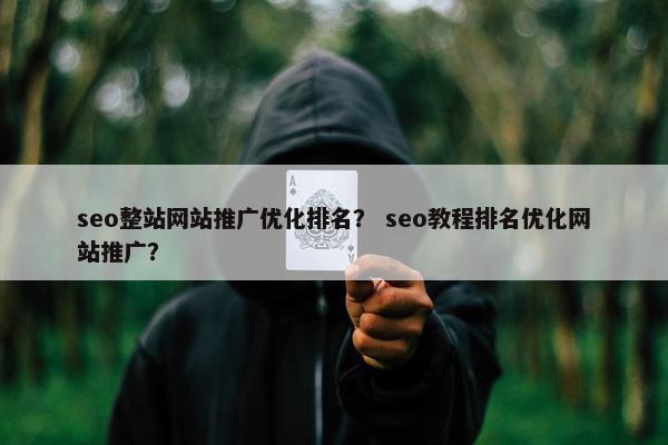 seo整站网站推广优化排名？ seo教程排名优化网站推广？