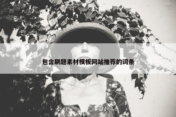 包含刷题素材模板网站推荐的词条
