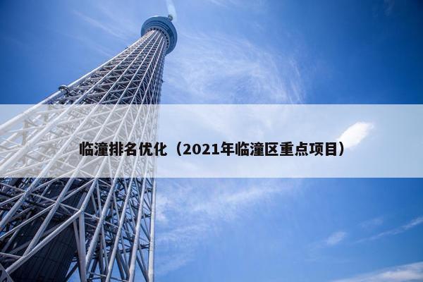 临潼排名优化（2021年临潼区重点项目）