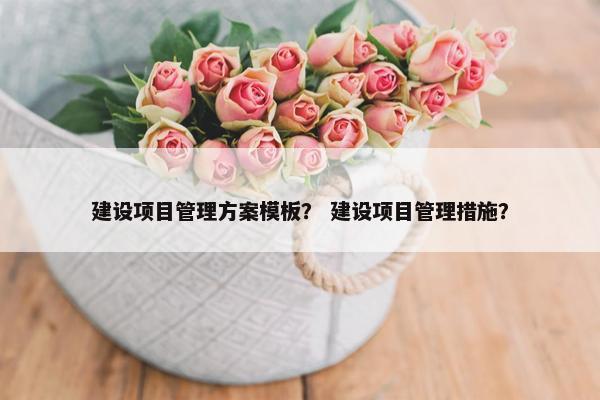 建设项目管理方案模板？ 建设项目管理措施？