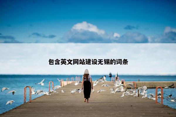 包含英文网站建设无锡的词条