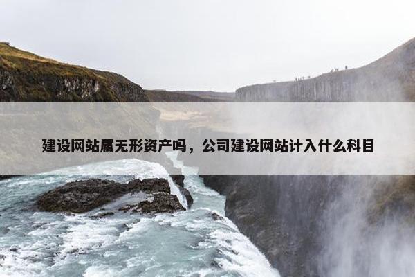 建设网站属无形资产吗，公司建设网站计入什么科目
