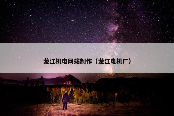 龙江机电网站制作（龙江电机厂）
