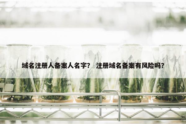 域名注册人备案人名字？ 注册域名备案有风险吗？