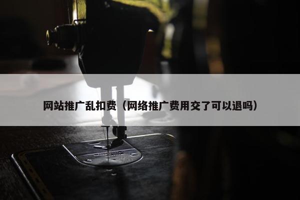 网站推广乱扣费（网络推广费用交了可以退吗）