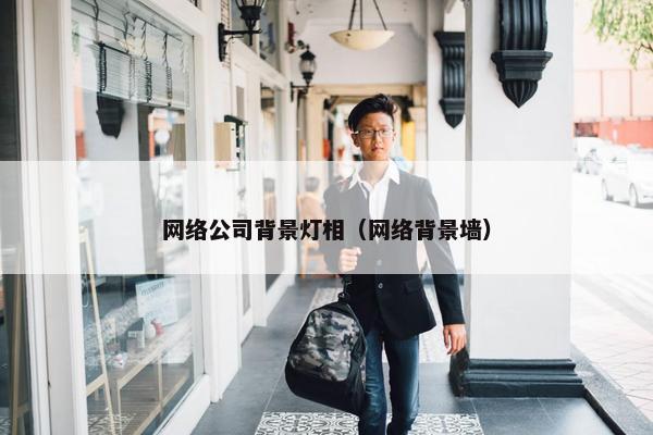 网络公司背景灯相（网络背景墙）