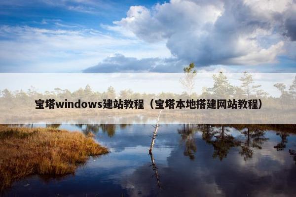 宝塔windows建站教程（宝塔本地搭建网站教程）