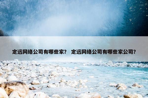 定远网络公司有哪些家? 定远网络公司有哪些家公司? 定远网络公司有哪些家? 定远网络公司有哪些家公司?